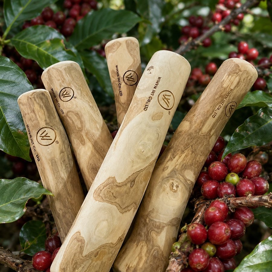 Pile of raw, untreated coffee wood chew sticks
