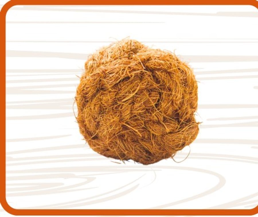 Coconut fiber ball toy