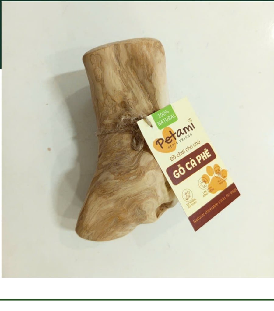 Gorilla Wood Chew, cut from thick coffee wood roots