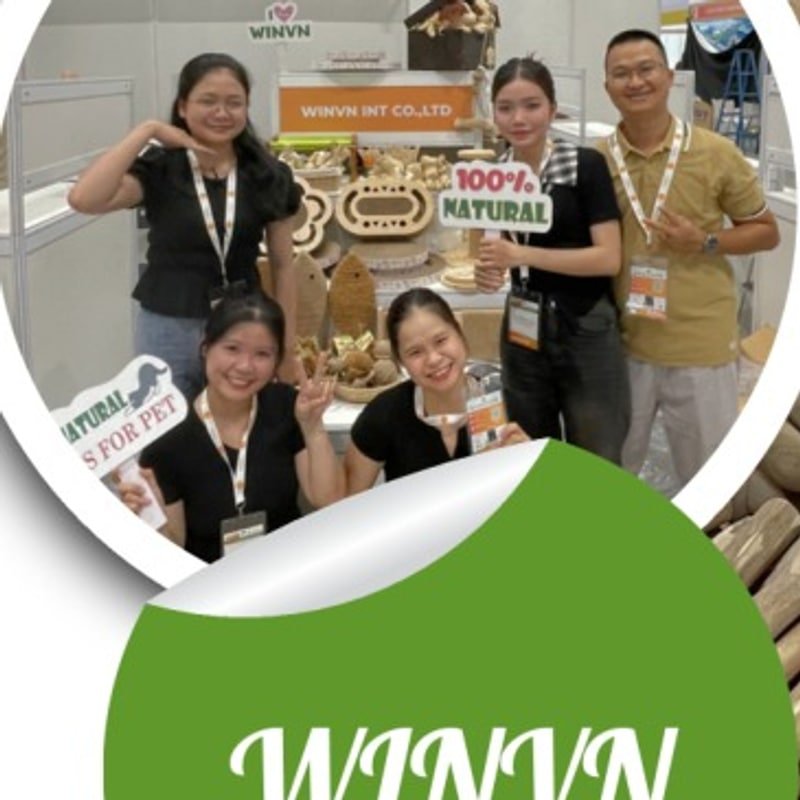 The WINVN team at an international trade fair booth